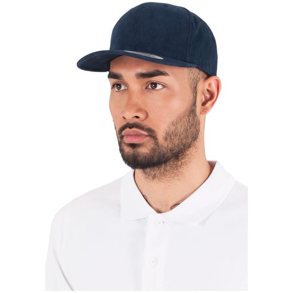 Czapka Flexfit bruhed cotton twill mid-profile. Niebieskie czapki męskie FLEXFIT, bez wzorów, z bawełny, eleganckie. Za 66.30 zł.