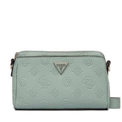 Torebka Guess. Niebieskie listonoszki damskie Guess, z aplikacjami, bez dodatków. Za 549.99 zł.
