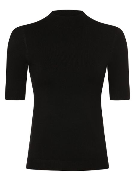 Comma koszulka z dzianiny Kobiety czarny, 46. Czarne t-shirty damskie Comma, bez wzorów, z dzianiny, bez kołnierzyka. Za 299.95 zł.