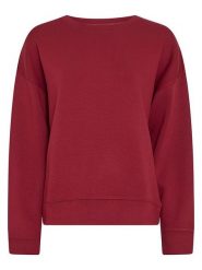 MOSS COPENHAGEN Bluza "Ima Q" w kolorze bordowym rozmiar: XS/S. Czerwone bluzy bez kaptura damskie MOSS COPENHAGEN, s. Za 189.95 zł.