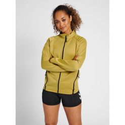 Bluza do piłki ręcznej damska Hummel Cima XK zapinana na zamek. Brązowe bluzy bez kaptura damskie HUMMEL, xl, z dresówki. W wyprzedaży za 252.60 zł.