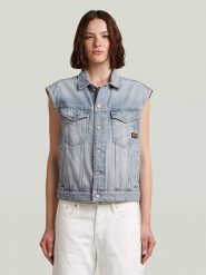G-Star Kamizelka dżinsowa w kolorze błękitnym rozmiar: S. Niebieskie kamizelki damskie G-Star, s. Za 239.86 zł.