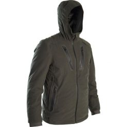 Kurtka myśliwska zimowa Solognac Warm 900 wodoodporna. Zielone kurtki męskie SOLOGNAC, l, bez wzorów, z puchu, bez kaptura. Za 649.99 zł.