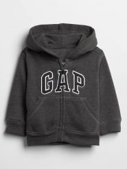 GAP Bluza w kolorze antracytowym rozmiar: 62/68. Czarne bluzy i bluzki niemowlęce GAP, z aplikacjami, z jeansu, bez ramiączek, bez kaptura. Za 65.45 zł.