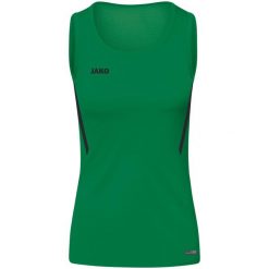 Damski tank top Jako top Challenge. Czarne topy sportowe damskie Jako, bez wzorów, bez ramiączek. Za 164.50 zł.