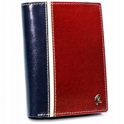 Portfel męski Rovicky 326-RBA-D NAVY-RED granatowo-czerwony. Czerwone portfele męskie ROVICKY, bez wzorów. Za 84.00 zł.