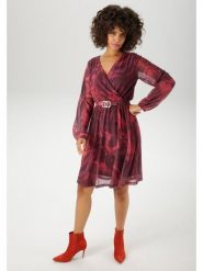 Aniston Sukienka w kolorze bordowym rozmiar: 38. Czerwone sukienki damskie Aniston, bez wzorów, bez kołnierzyka, bez ramiączek, midi. Za 109.00 zł.