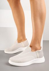 Beżowe Buty Sportowe Sneakersy z Miękką Cholewką pod Kostkę Weamara. Brązowe buty sportowe na co dzień damskie Born2be, bez wzorów, z jeansu. Za 119.99 zł.