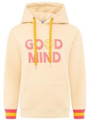 Zwillingsherz Bluza "Good Mind" w kolorze brzoskwiniowym rozmiar: L. Pomarańczowe bluzy z kapturem damskie Zwillingsherz, l. Za 232.78 zł.