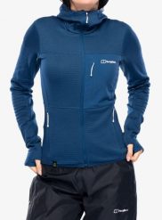 Bluza damska rozpinana Berghaus Ridge-Hiker Hoody. Zielone bluzy z kapturem damskie Berghaus, s, z materiału. Za 548.89 zł.