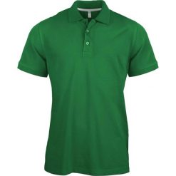 Koszulka polo z krótkim rękawem Kariban. Zielone koszulki polo męskie KARIBAN, xl, bez wzorów, z bawełny, bez ramiączek. Za 132.50 zł.