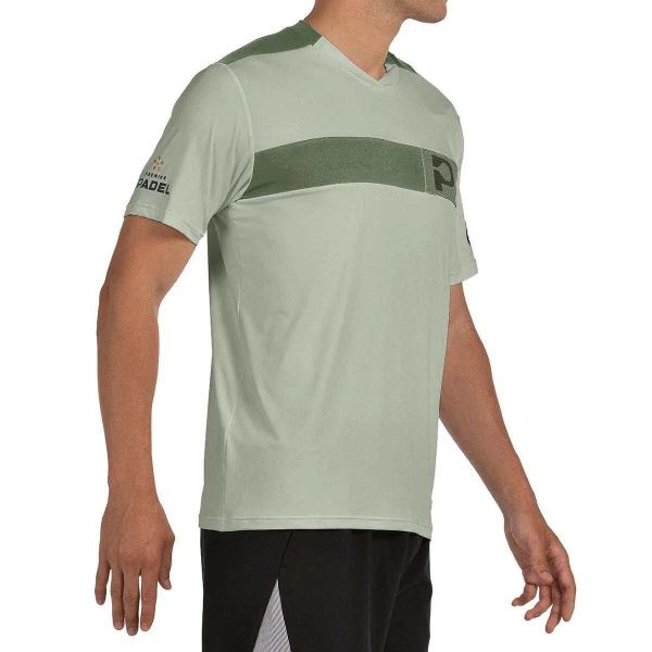 T-shirt Bullpadel Puyo. Zielone t-shirty damskie bullpadel, xl, bez wzorów, bez kołnierzyka. Za 196.65 zł.