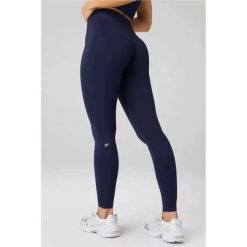 FABLETICS Damskie Legginsy Sportowe Wysoki Stan No-Seam PureLuxe. Niebieskie legginsy damskie FABLETICS, l, bez wzorów, z elastanu. Za 299.99 zł.