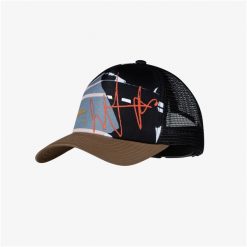 Czapka z daszkiem BUFF TRUCKER CAP MALM MULTI. Czarne czapki męskie Buff, bez wzorów, sportowe. Za 109.90 zł.