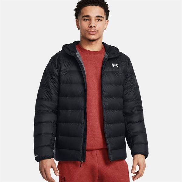 Kurtka puchowa Legend Down Hooded Jacket Under Armour 1385837. Czarne kurtki męskie Under Armour, bez wzorów, z nylonu, bez kaptura. Za 760.15 zł.