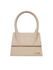 JACQUEMUS Torebka Le Grand Chiquioto 213BA003 Beżowy. Brązowe torebki klasyczne damskie JACQUEMUS, bez wzorów, ze lnu, bez dodatków. Za 3,699.00 zł.