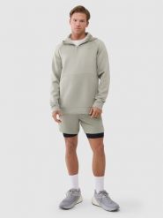 4F Spodenki treningowe szybkoschnące męskie - khaki XL. Brązowe szorty sportowe męskie 4f, m, z dzianiny, na fitness i siłownię. Za 169.99 zł.