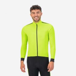 Koszulka rowerowa męska Rogelli Core z długim rękawem. Żółte t-shirty sportowe męskie Rogelli, m, bez ramiączek, rowerowe. Za 259.00 zł.
