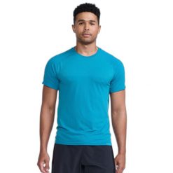 Koszulka 2XU Motion Tech. Niebieskie t-shirty sportowe męskie 2XU, bez ramiączek, do biegania. Za 380.00 zł.