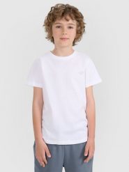 4F T-shirt regular gładki (2-pack) dziecięcy - multikolor 134/140 (8-10 lat). Koszulki dziewczęce 4f, m, bez wzorów, z bawełny, bez ramiączek. Za 49.99 zł.