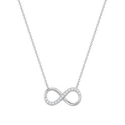 Rafaela Donata Łańcuszek Infinity Srebro wysokiej próby Srebrny Naszyjniki 1 ct Damski. Szare naszyjniki damskie Rafaela Donata, srebrne. Za 219.99 zł.