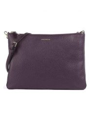 COCCINELLE Skórzana torebka w kolorze fioletowym - 27 x 19 cm rozmiar: onesize. Różowe torebki klasyczne damskie Coccinelle, bez wzorów, z materiału, bez dodatków. Za 479.76 zł.
