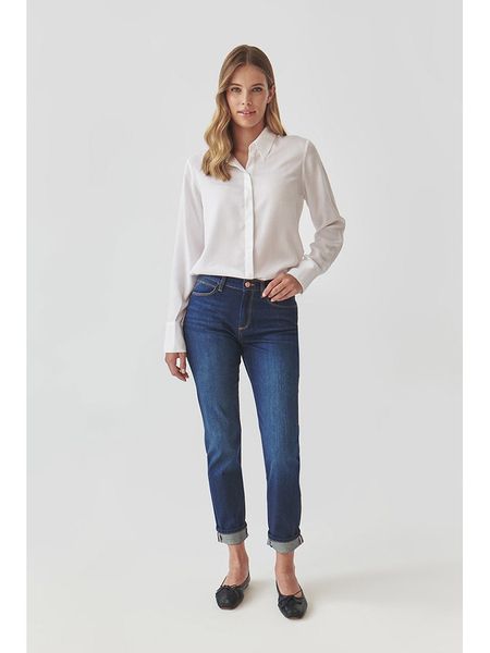 TATUUM Dżinsy "Alana 1" - Slim fit - w kolorze granatowym rozmiar: 36. Niebieskie jeansy damskie Tatuum. Za 206.91 zł.