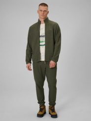 4F Spodnie dresowe joggery męskie - khaki XL. Brązowe spodnie dresowe męskie 4f, bez wzorów, z dresówki. Za 159.99 zł.