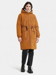 Didriksons Dwustronna parka "Anna" w kolorze pomarańczowo-czarnym rozmiar: 44/46. Czarne parki damskie Didriksons, bez wzorów. Za 355.78 zł.