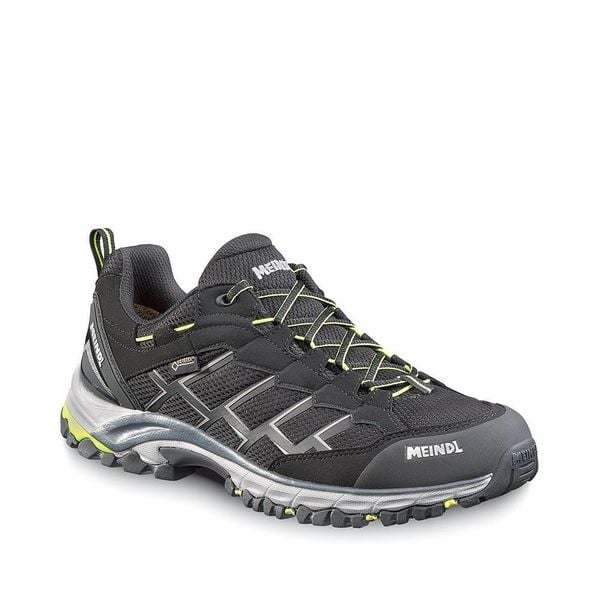 Buty trekkingowe Meindl Caribe GTX. Czarne buty trekkingowe męskie MEINDL, z materiału, bez zapięcia, trekkingowe. Za 849.90 zł.
