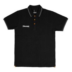 Polo Spalding Essential. Czarne szorty męskie Spalding, l, z materiału. Za 232.50 zł.