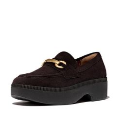 Damskie mokasyny FitFlop F-Luma. Brązowe mokasyny damskie FIT FLOP, z materiału. Za 777.00 zł.
