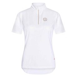 Koszulka damska Imperial Riding Tech Top Irhspeedy. Białe bluzki sportowe damskie IMPERIAL RIDING, bez kołnierzyka, bez ramiączek. Za 231.50 zł.