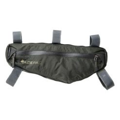 Torba sakwa rowerowa na ramę Acepac Triangle Frame Bag MKIII M. Szare torebki klasyczne damskie ACEPAC, bez wzorów, bez dodatków. Za 149.99 zł.