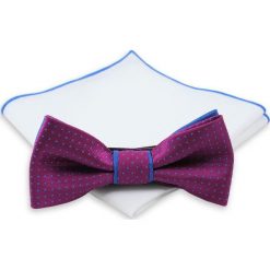 Stylowa mucha + poszetka - Chattier. Krawaty i muchy męskie Chattier, bez wzorów, eleganckie. Za 59.00 zł.
