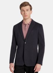 PAKO LORENTE - Granatowa dzianinowa marynarka męska. Marynarki męskie Pako Lorente, bez wzorów, z bawełny. Za 399.99 zł.