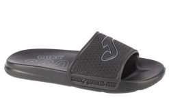 Klapki na basen damskie, S.Island Lady 24 SISLLS. Czarne klapki damskie Joma, bez wzorów, z materiału, bez obcasa. Za 44.99 zł.