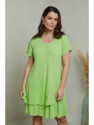 Curvy Lady Sukienka w kolorze limonkowym rozmiar: 48/50. Zielone sukienki damskie Curvy Lady, na co dzień, bez wzorów, klasyczne, bez kołnierzyka, bez ramiączek, midi, proste. Za 153.34 zł.