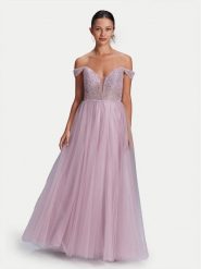 Swing Sukienka wieczorowa 5AH007HK Różowy Slim Fit. Czerwone sukienki damskie Hey Kyla, bez wzorów, z syntetyku, wizytowe, bez kołnierzyka, bez ramiączek. Za 679.99 zł.