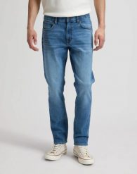 MESKIE SPODNIE LEE DAREN ERNIE 112376416. Spodnie materiałowe męskie Lee, bez wzorów, z jeansu. Za 219.99 zł.