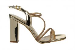 Sandały Bayla-187 2523 Gold 187231, Złoty, Skóra ekologiczna - 37. Żółte sandały damskie Bayla, bez wzorów, z materiału, bez obcasa. W wyprzedaży za 224.10 zł.