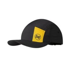 Czapka z daszkiem BUFF 5 PANEL GO CAP LOGO. Czarne czapki męskie Buff, bez wzorów. W wyprzedaży za 130.00 zł.