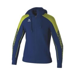 Damska bluza dresowa z kapturem Erima Evo Star. Niebieskie bluzy z kapturem damskie Erima, z dresówki. W wyprzedaży za 176.00 zł.