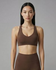 Biustonosz sportowy Racer Softform™ - Brązowy. Brązowe biustonosze sportowe damskie JOY STUDIO, bez wzorów, z materiału. Za 142.00 zł.