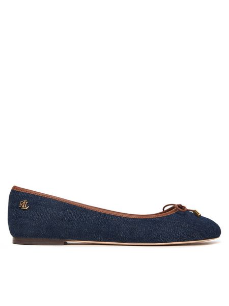 LAUREN RALPH LAUREN Baleriny Jayna 802P04386001 Granatowy. Niebieskie baleriny damskie Lauren Ralph Lauren, bez wzorów, z materiału, bez obcasa. Za 559.99 zł.