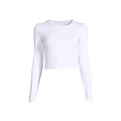 Koszulka Casall Crop z Długim Rękawem Damska Oddychająca Elastyczna. Białe t-shirty damskie Casall, bez wzorów, bez kołnierzyka. W wyprzedaży za 209.99 zł.