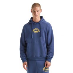 Bluza DIADORA HOODIE 1948 ATHL. CLUB. Niebieskie bluzy bez kaptura męskie Diadora, m. Za 149.99 zł.