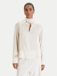 MAX&Co. Bluzka Pascia 2616111051200 Écru Regular Fit. Bluzki damskie MAX&Co., bez wzorów, z jedwabiu, bez ramiączek. Za 1,319.00 zł.