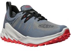 Keen Zionic WP M męskie buty outdoor niskie steel grey/poppy red. Czerwone buty trekkingowe męskie 909, z meshu, bez zapięcia, outdoorowe. Za 566.99 zł.