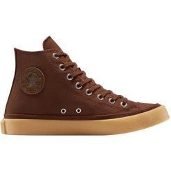 Buty sportowe Converse Chuck Taylor All Star. Brązowe buty sportowe na co dzień męskie Converse, z materiału, bez zapięcia, na fitness i siłownię. Za 390.00 zł.